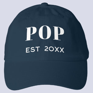 Pop Est 20XX Classic Text Design Hat