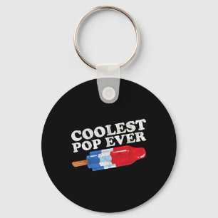 Pop Ever Popsicle Funny Retro Bomb Fathers Day Gif Keychain