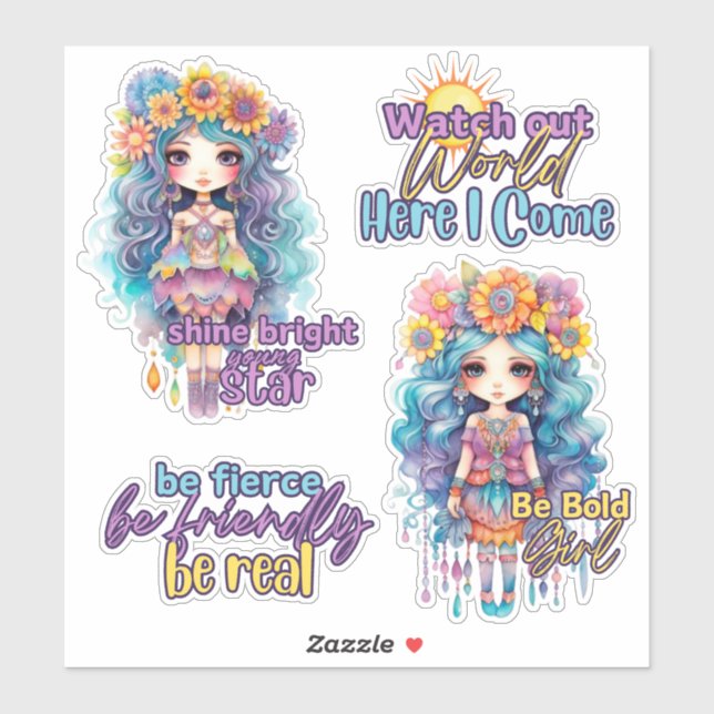 Pop-Fantasy Carnival Custom-Cut Vinyl Sticker (Sheet)