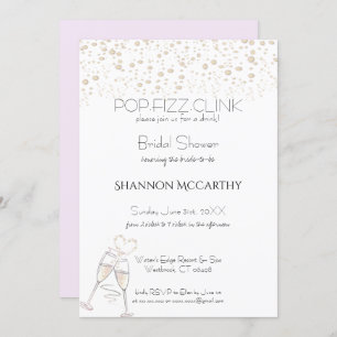Pop Fizz Clink Bridal Shower Inviation Invitation