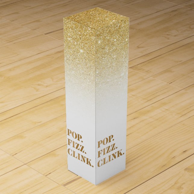 Pop Fizz Clink Champagne or Wine Gift Box (Back)