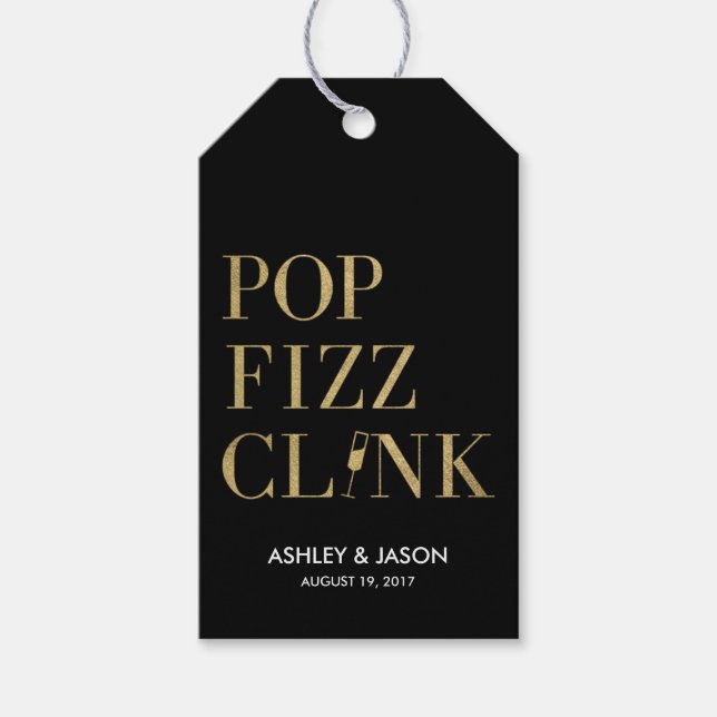 Pop Fizz Clink Favor Tags (Front)