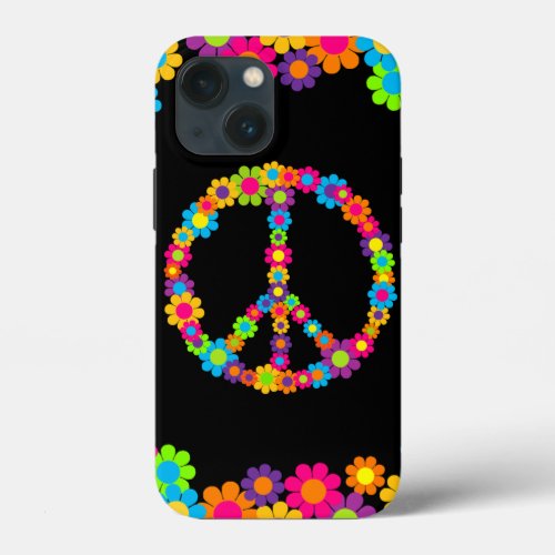 Pop Flower Power Peace iPhone 13 Mini Case