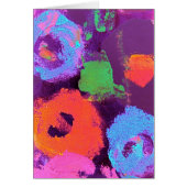 Pop Flowers Card lavender (Front)