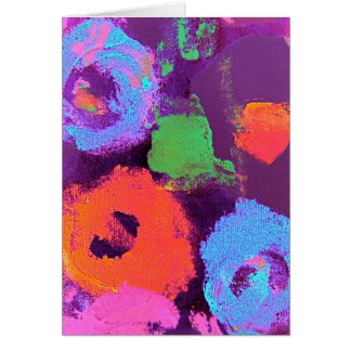 Pop Flowers Card lavender