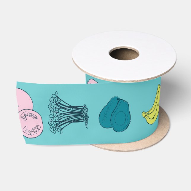 Pop Fruits and Vegetables Ribbon (Spool)