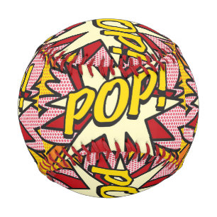 POP Fun Retro Comic Book Pop Art Baseball