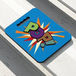 POP Fun Retro Comic Book Pop Art Seat Cushion