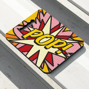 POP Fun Retro Comic Book Pop Art Seat Cushion