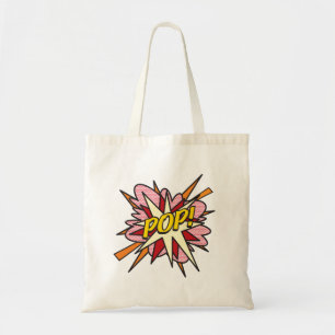 POP Fun Retro Comic Book Pop Art Tote Bag