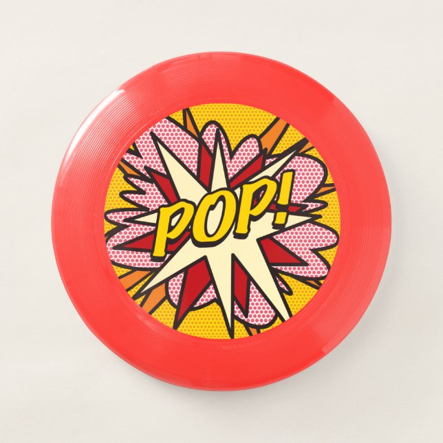 POP Fun Retro Comic Book Pop Art Wham-O Frisbee (Front)