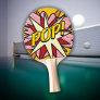 POP Fun Retro Comic Book Superhero Modern Ping Pong Paddle