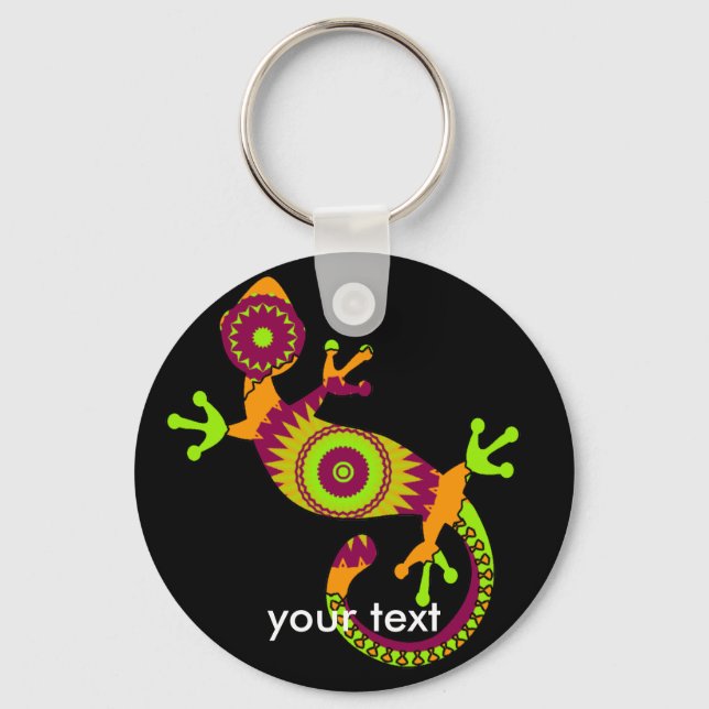 pop gecko keychain (Front)
