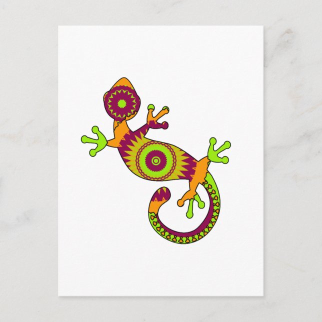 pop gecko postcard (Front)