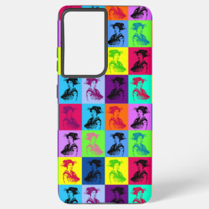 Pop Geisha Squares Samsung Galaxy S21 Ultra Case