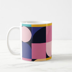 Pop Geometry Retro Mug – Colorful Mid-Century
