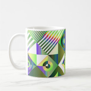 Pop Geometry Retro Mug – Colorful Mid-Century