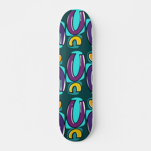Pop Geometry Skateboard Deck (Front)