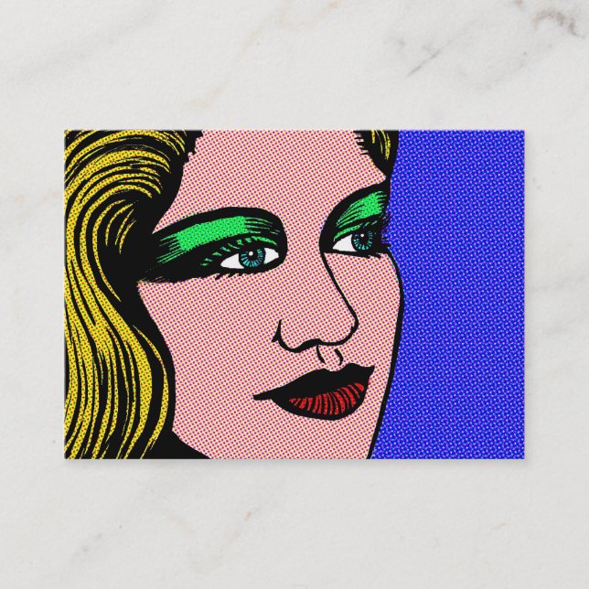 Pop Girl Business Card (Front)