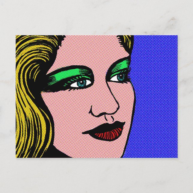 Pop Girl Postcard (Front)