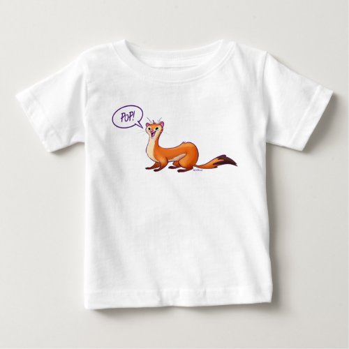 POP GOES THE WEASEL by Jeff Willis Art Baby T_Shirt