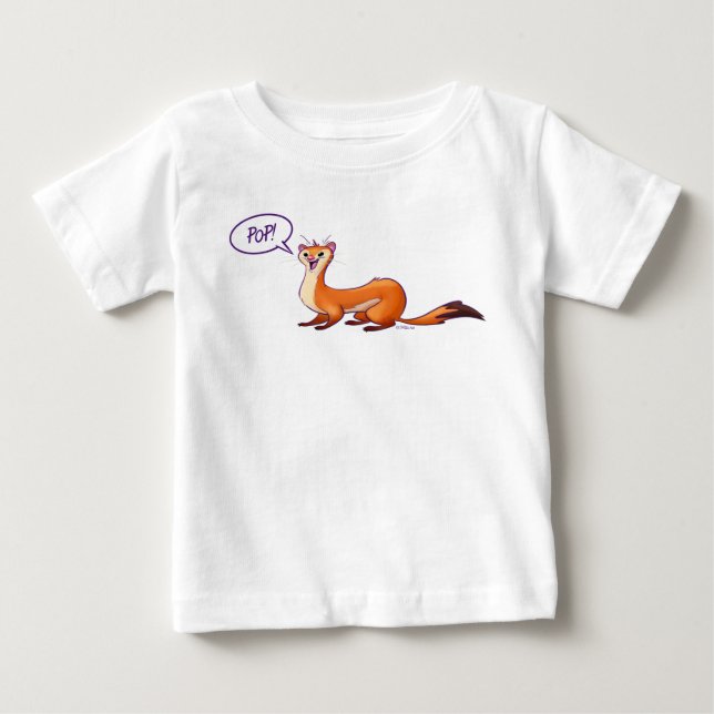 POP GOES THE WEASEL by Jeff Willis Art Baby T-Shirt (Front)