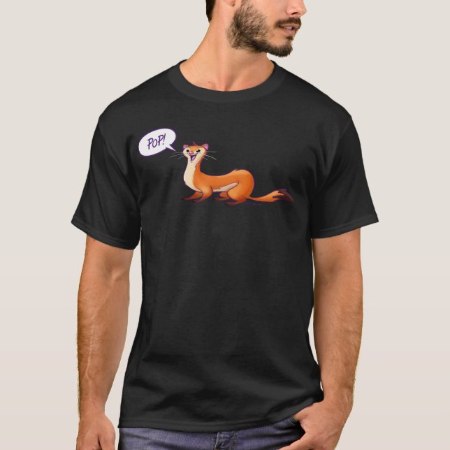 POP GOES THE WEASEL by Jeff Willis Art T-Shirt (Front)