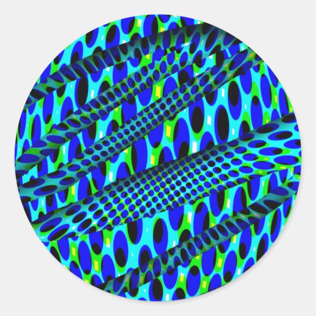 Pop Groovy Classic Round Sticker (Front)