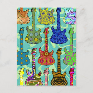 POP GUITARS POSTCARD
