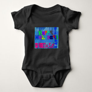 Pop Happy Holidays Colorful Baby Bodysuit
