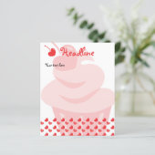 Pop Heart Cupcake (Standing Front)
