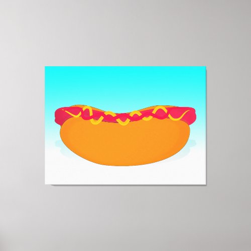 Pop Hot Dog Canvas Print