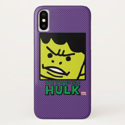 Pop Hulk Block with Logo iPhone X Case