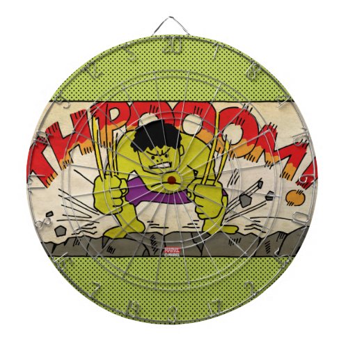 Pop Hulk Comic Strip Dartboard