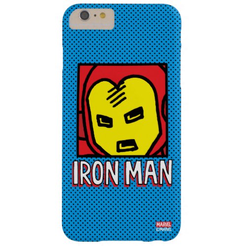 Pop Iron Man Character Block with Logo Barely There iPhone 6 Plus Case