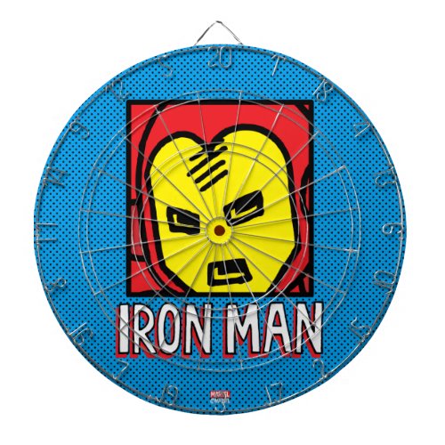 Pop Iron Man Character Block with Logo Dartboard