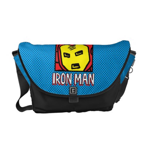 Pop Iron Man Character Block with Logo