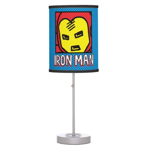 Pop Iron Man Character Block with Logo Table Lamp