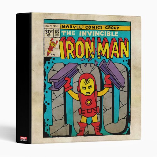 Pop Iron Man Comic Cover 100 3 Ring Binder