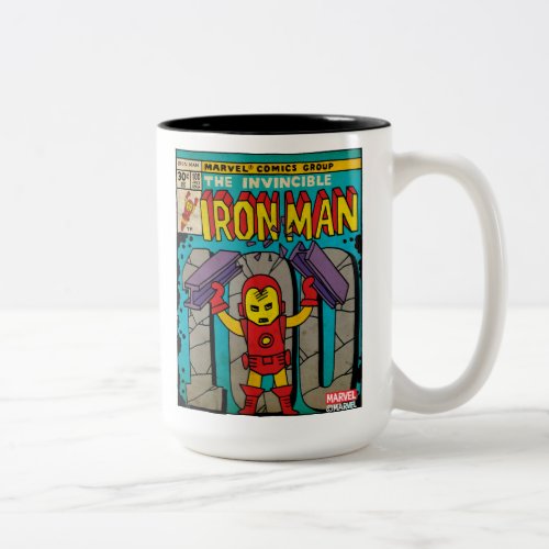 Pop Iron Man Comic Cover 100 Two_Tone Coffee Mug