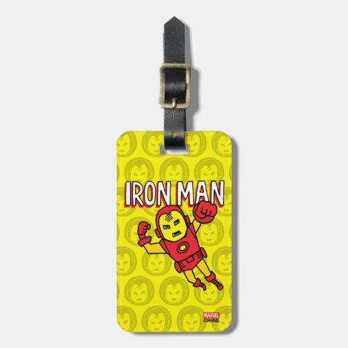 Pop Iron Man with Logo Luggage Tag