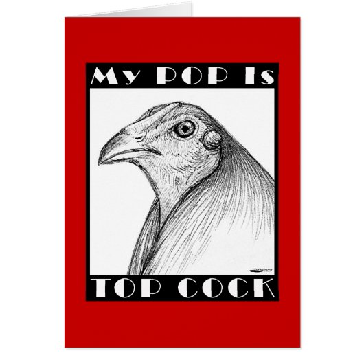 Pop Is Top Cockbird Cards (Front)