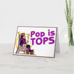 Pop Is Tops Card at Zazzle
