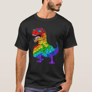 Pop It 100 Days Of School Dinosaur T Rex Fidget To T-Shirt