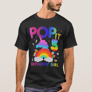 Pop It 5 Birthday Girl For 5Yr Old Girls Fidgets T T-Shirt