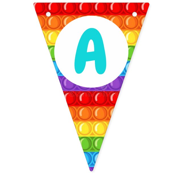 pop it banderins bunting flags (Third Flag)