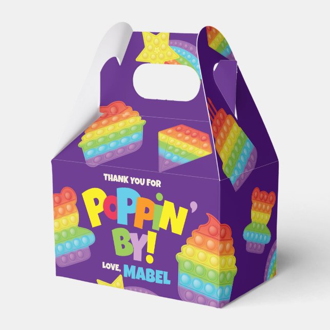 Pop It! | Birthday Favor Box (Front Side)