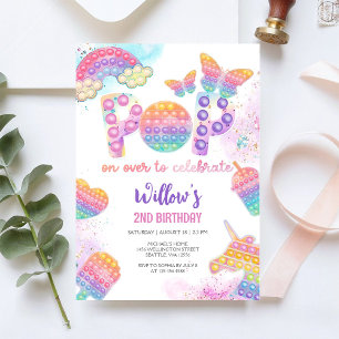 Pop It Birthday Invitation