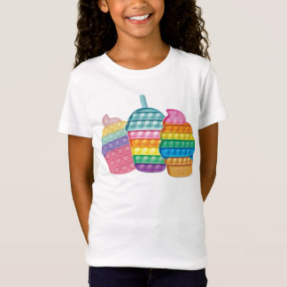 Pop It Bubble Fidget T-Shirt Throw Pillow