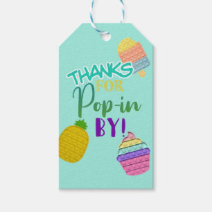 Pop It Bubble Fidget Toy Birthday Gift Tags